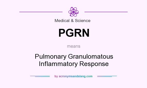 What does PGRN mean? It stands for Pulmonary Granulomatous Inflammatory Response