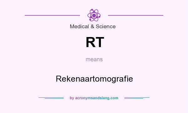 What does RT mean? It stands for Rekenaartomografie