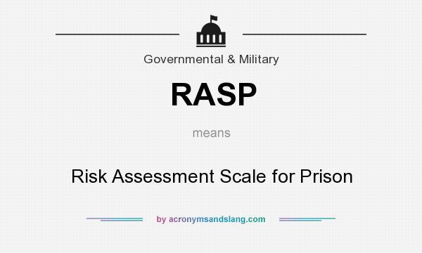 What does RASP mean? It stands for Risk Assessment Scale for Prison