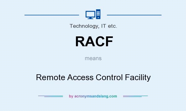 What does RACF mean? It stands for Remote Access Control Facility