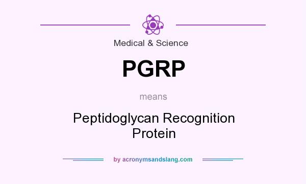 What does PGRP mean? It stands for Peptidoglycan Recognition Protein
