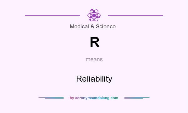 What does R mean? It stands for Reliability