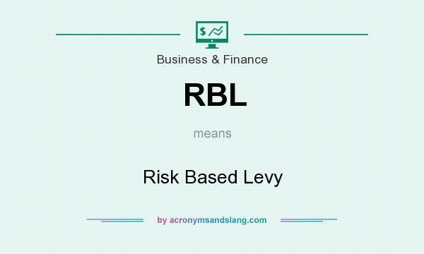 What does RBL mean? It stands for Risk Based Levy