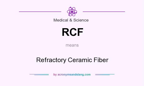 What does RCF mean? It stands for Refractory Ceramic Fiber