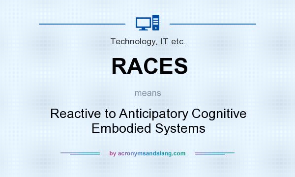What does RACES mean? It stands for Reactive to Anticipatory Cognitive Embodied Systems