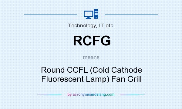 What does RCFG mean? It stands for Round CCFL (Cold Cathode Fluorescent Lamp) Fan Grill