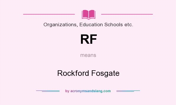 What does RF mean? It stands for Rockford Fosgate