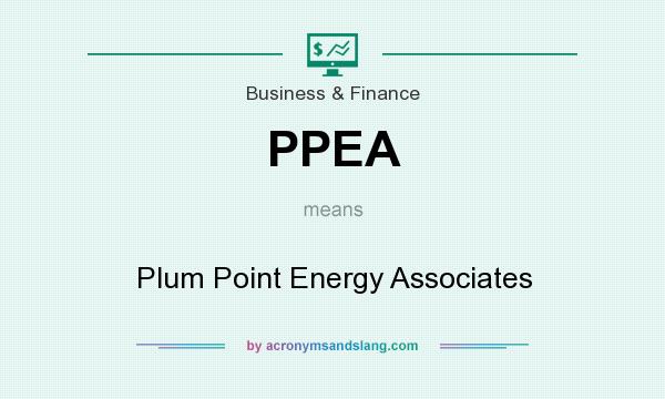 What does PPEA mean? It stands for Plum Point Energy Associates