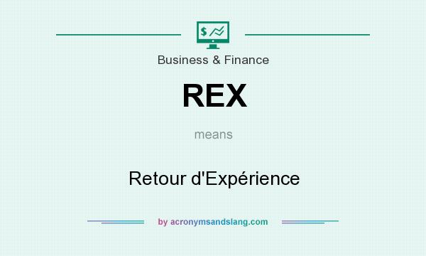 What does REX mean? It stands for Retour d`Expérience