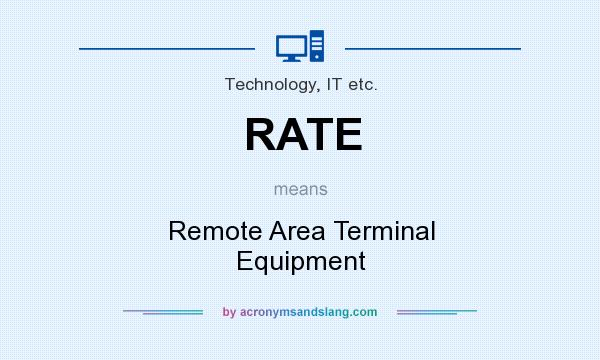What does RATE mean? It stands for Remote Area Terminal Equipment