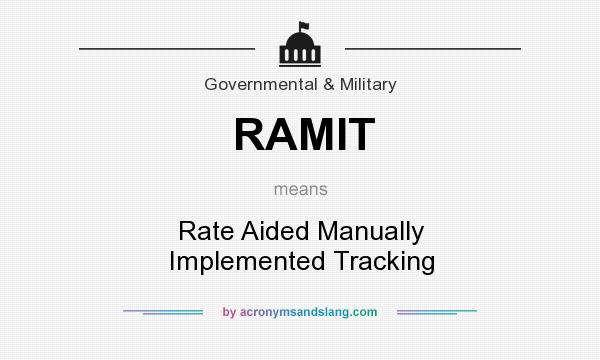 What does RAMIT mean? It stands for Rate Aided Manually Implemented Tracking