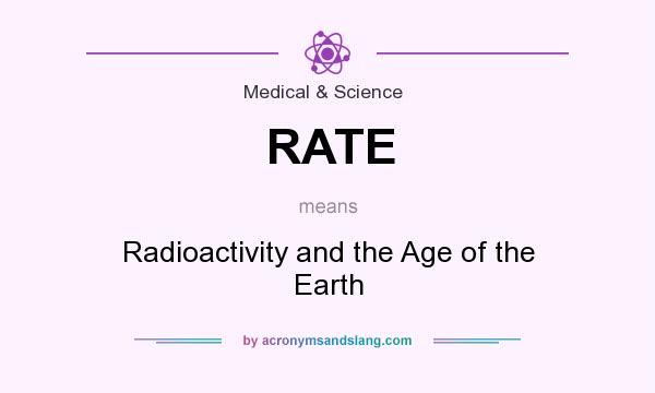 What does RATE mean? It stands for Radioactivity and the Age of the Earth