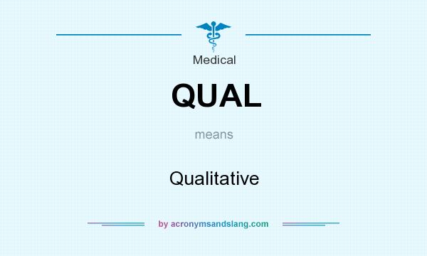 What does QUAL mean? It stands for Qualitative
