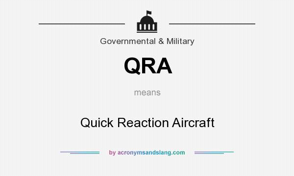 What does QRA mean? It stands for Quick Reaction Aircraft