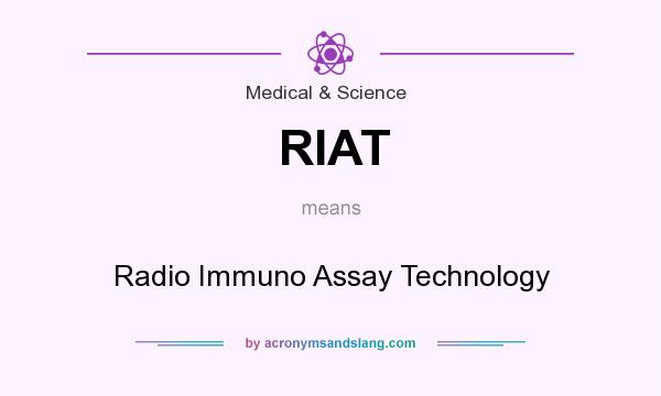 What does RIAT mean? It stands for Radio Immuno Assay Technology