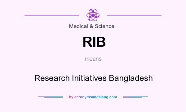 What does RIB mean? It stands for Research Initiatives Bangladesh