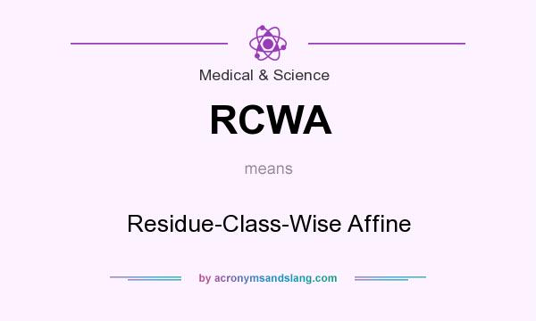 What does RCWA mean? It stands for Residue-Class-Wise Affine