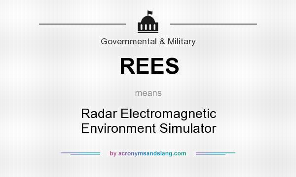 What does REES mean? It stands for Radar Electromagnetic Environment Simulator