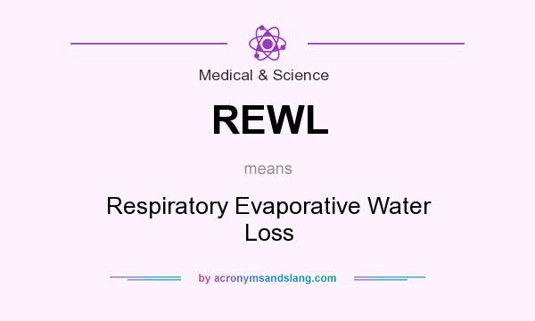 What does REWL mean? It stands for Respiratory Evaporative Water Loss