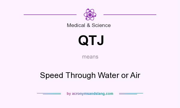 What does QTJ mean? It stands for Speed Through Water or Air