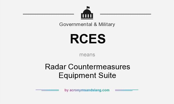 What does RCES mean? It stands for Radar Countermeasures Equipment Suite