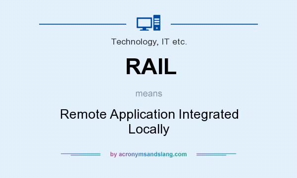 What does RAIL mean? It stands for Remote Application Integrated Locally