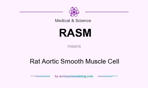 What does RASM mean? It stands for Rat Aortic Smooth Muscle Cell