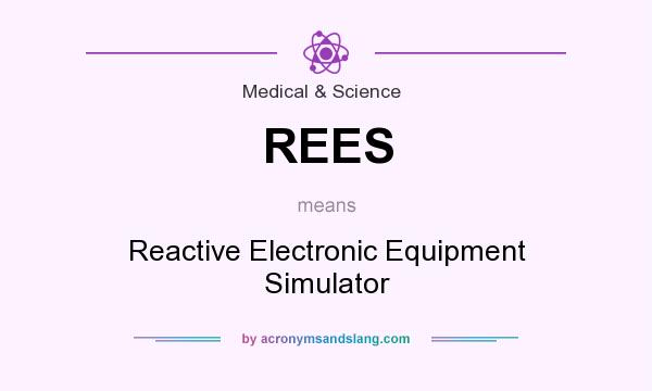 What does REES mean? It stands for Reactive Electronic Equipment Simulator