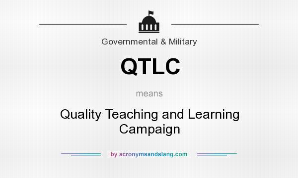 What does QTLC mean? It stands for Quality Teaching and Learning Campaign