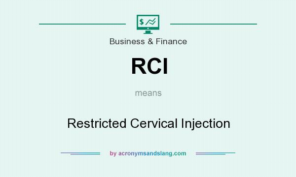 What does RCI mean? It stands for Restricted Cervical Injection