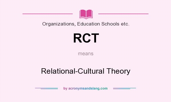 What does RCT mean? It stands for Relational-Cultural Theory