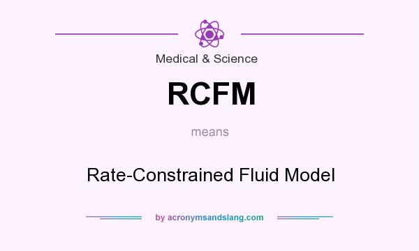 What does RCFM mean? It stands for Rate-Constrained Fluid Model