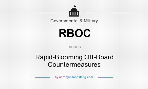 What does RBOC mean? It stands for Rapid-Blooming Off-Board Countermeasures