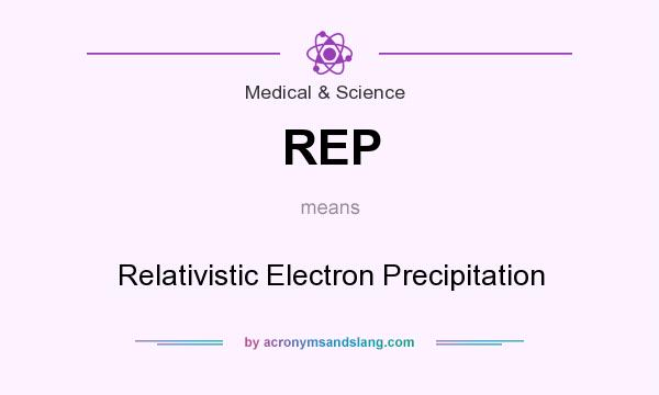What does REP mean? It stands for Relativistic Electron Precipitation