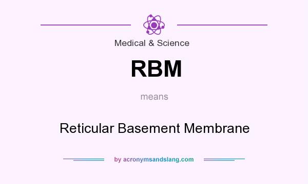 What does RBM mean? It stands for Reticular Basement Membrane