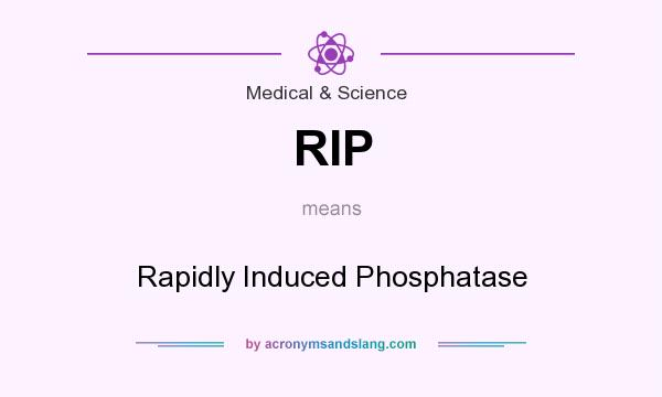 What does RIP mean? It stands for Rapidly Induced Phosphatase