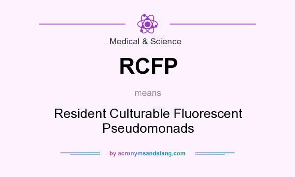 What does RCFP mean? It stands for Resident Culturable Fluorescent Pseudomonads