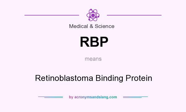 What does RBP mean? It stands for Retinoblastoma Binding Protein