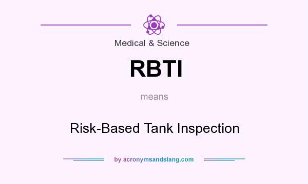 What does RBTI mean? It stands for Risk-Based Tank Inspection