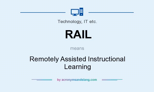 What does RAIL mean? It stands for Remotely Assisted Instructional Learning