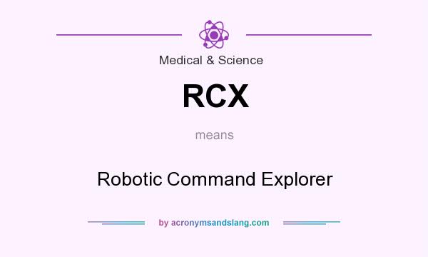 What does RCX mean? It stands for Robotic Command Explorer