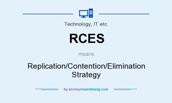 What does RCES mean? It stands for Replication/Contention/Elimination Strategy