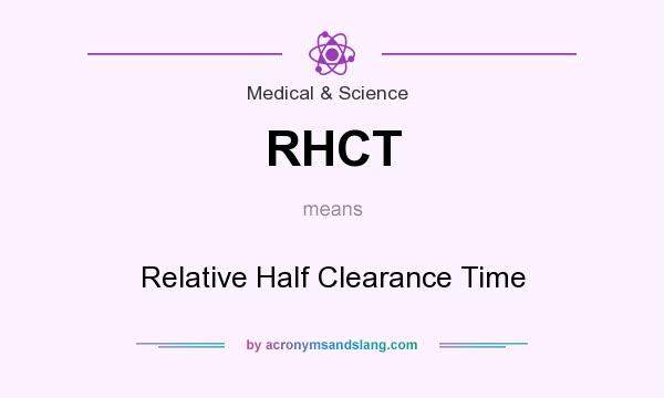 What does RHCT mean? It stands for Relative Half Clearance Time