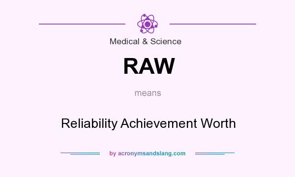 What does RAW mean? It stands for Reliability Achievement Worth