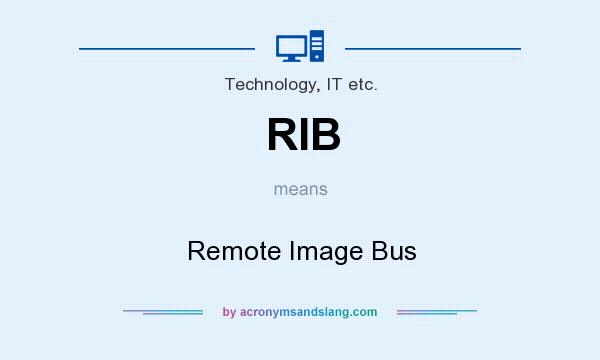 What does RIB mean? It stands for Remote Image Bus
