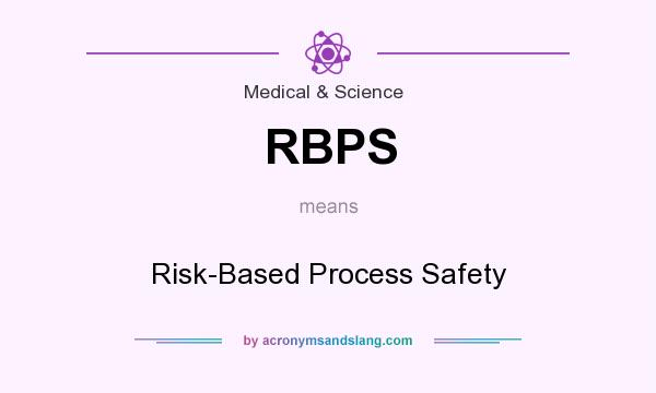What does RBPS mean? It stands for Risk-Based Process Safety