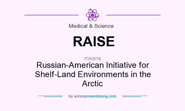 What does RAISE mean? It stands for Russian-American Initiative for Shelf-Land Environments in the Arctic