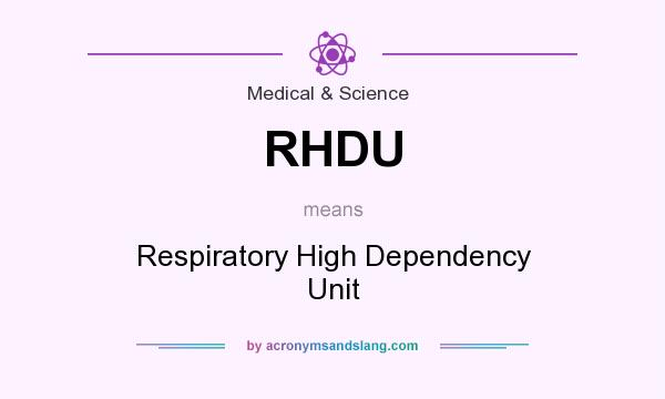What does RHDU mean? It stands for Respiratory High Dependency Unit