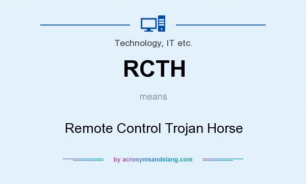What does RCTH mean? It stands for Remote Control Trojan Horse