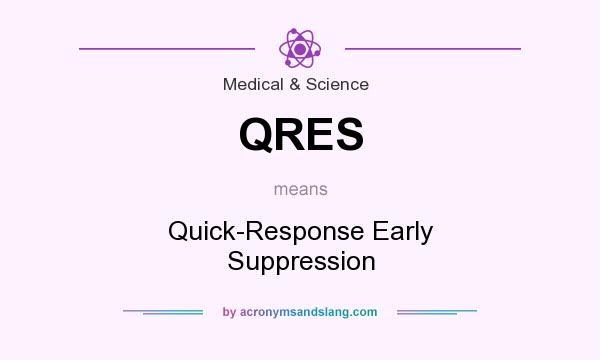 What does QRES mean? It stands for Quick-Response Early Suppression